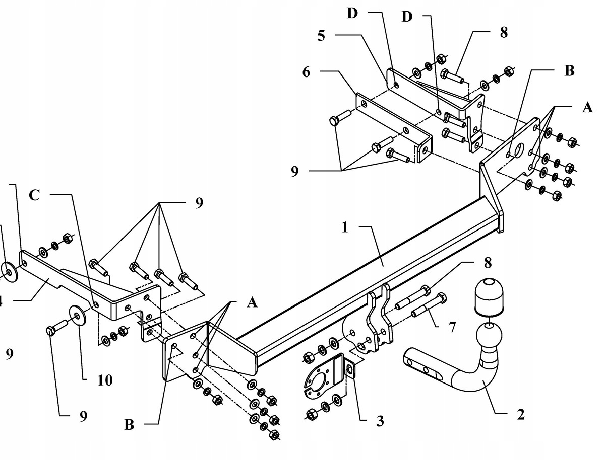 Hak holowniczy RENAULT CLIO II | CAMPUS 01-05 Producent Auto-hak