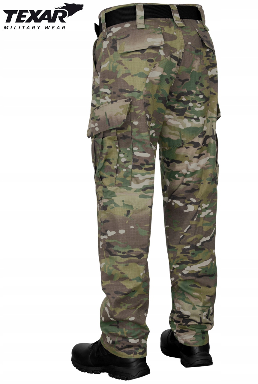 Spodnie Wojskowe Taktyczne WZ10 TEXAR Rip-Stop do Munduru Multicam XXL Rozmiar XXL