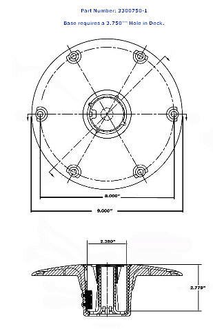 Podstawa montazowa nogi fotela Springfield Producent czesci Springfield