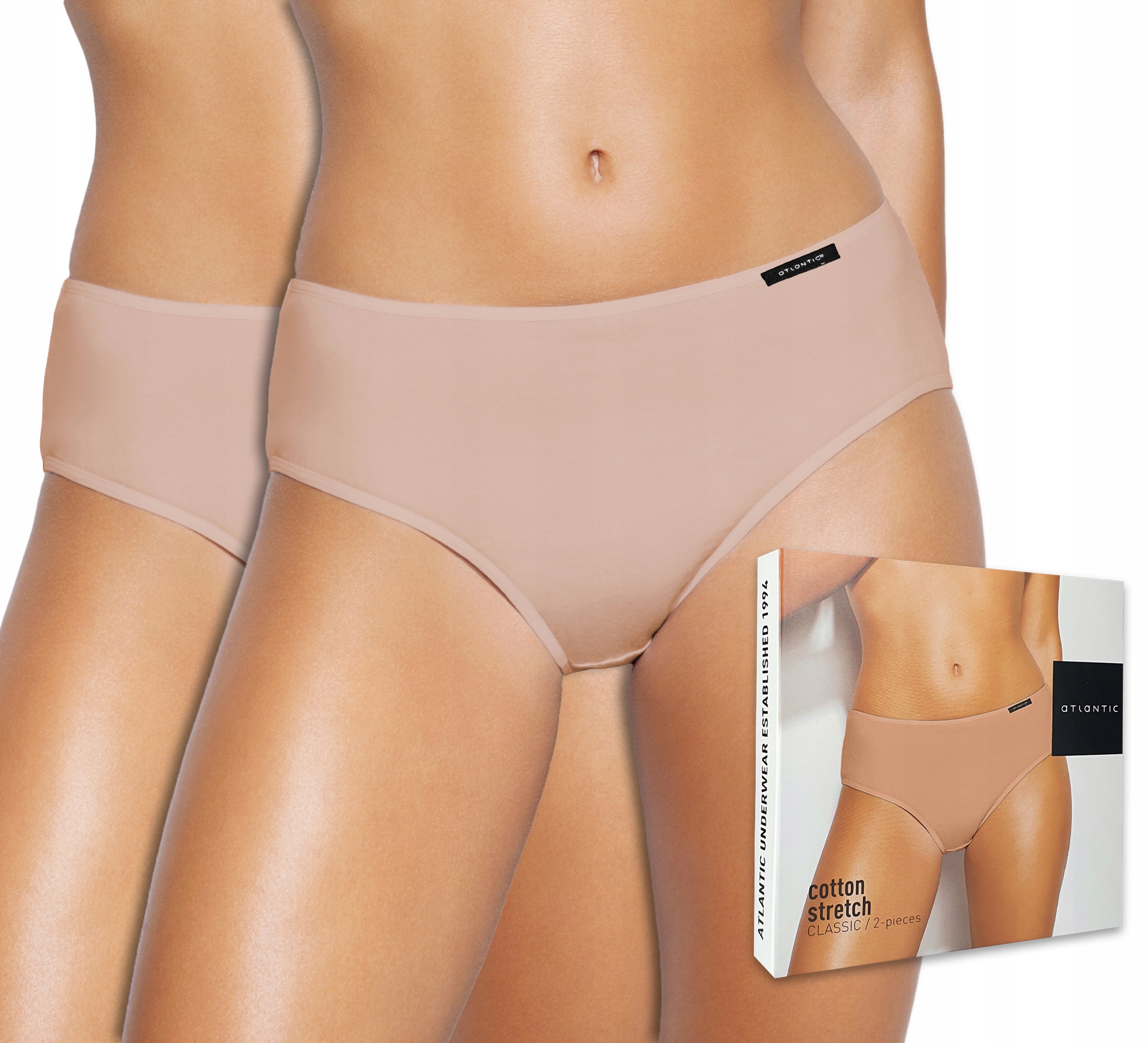 

Majtki damskie 2 Pary figi Atlantic BLP579 - XL