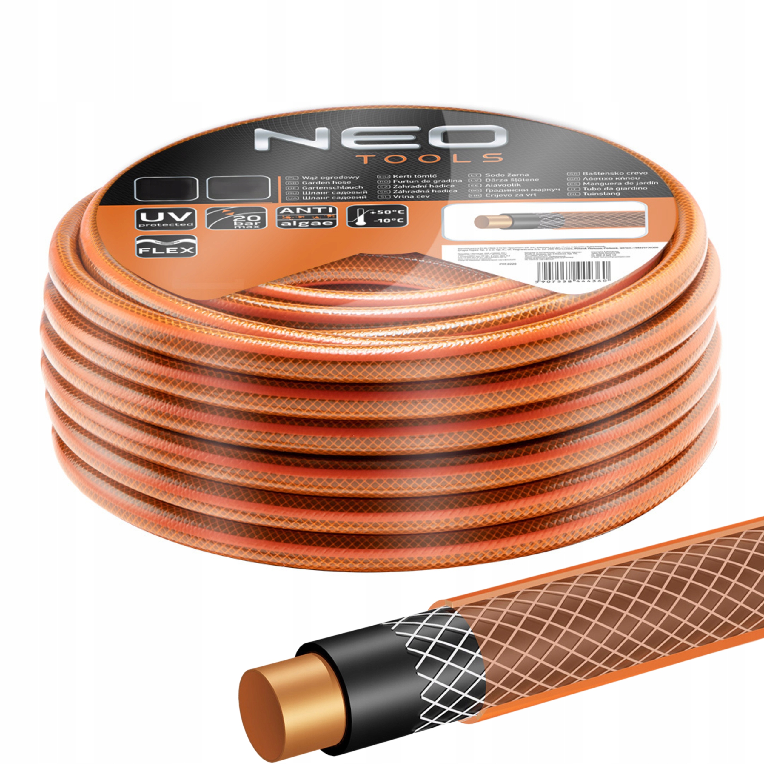 

Neo Wąż Ogrodowy 4-WARSTWOWY 20 Bar 3/4'' 50M