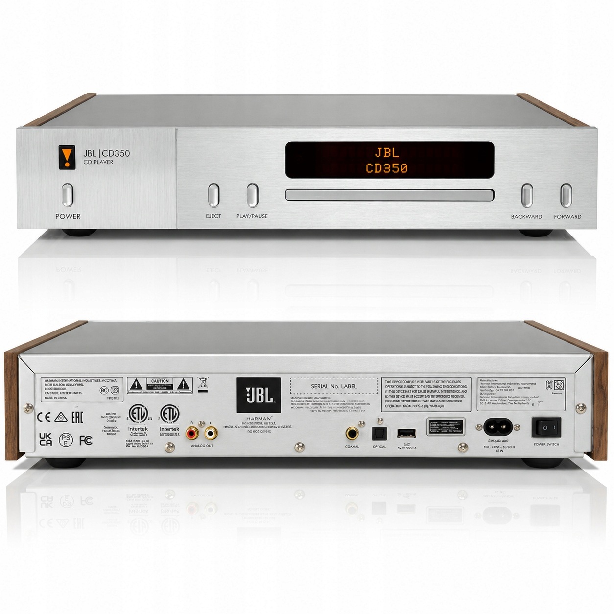 Odtwarzacz CD Jbl CD350 Usb Flac Wav 24BIT 96KHZ Srebrny