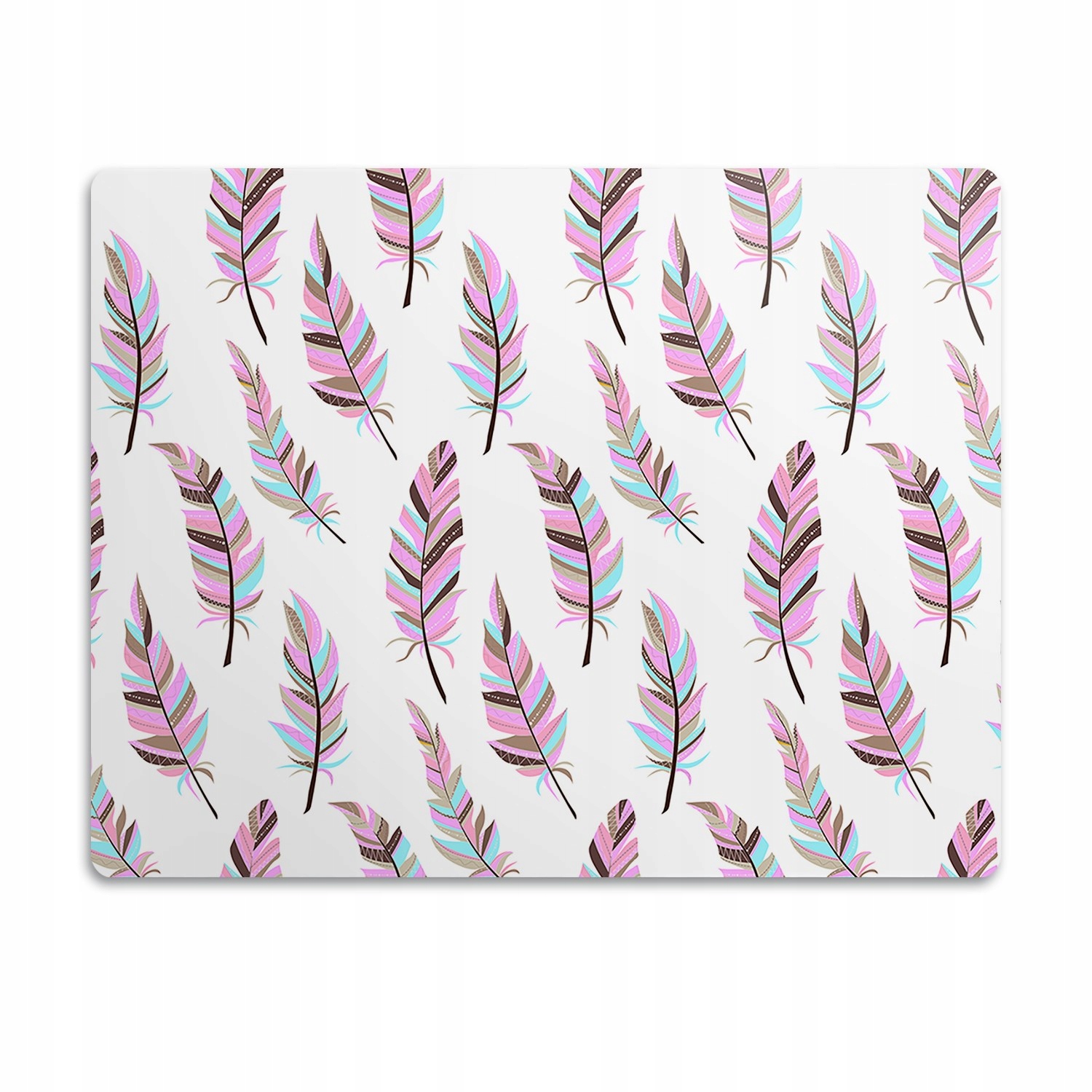 Pro psa podložka pod misku Růžové peří 90x60 cm