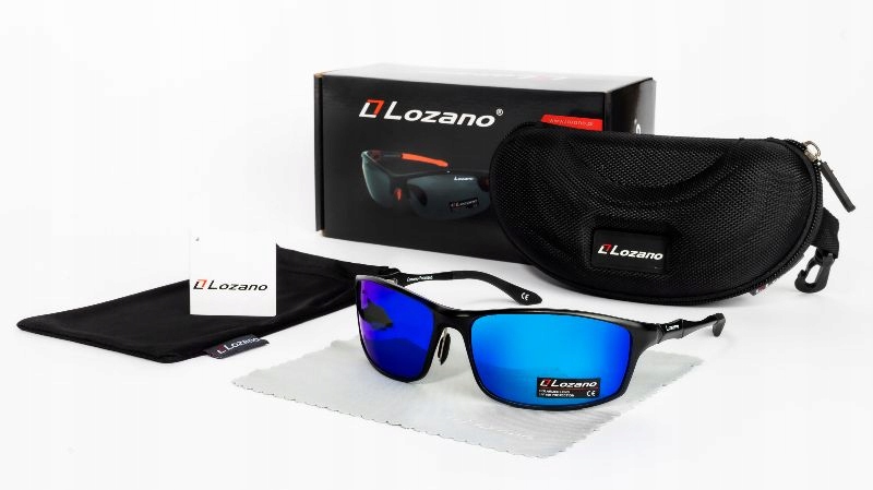 Pánské cyklistické brýle s polarizací Sport Lozano Set s Pouzdro