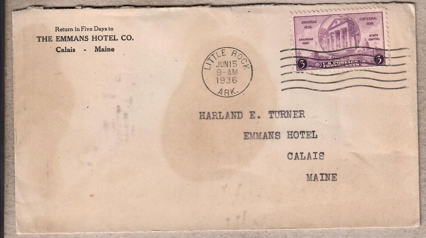 USA, 1936 r. . koperta