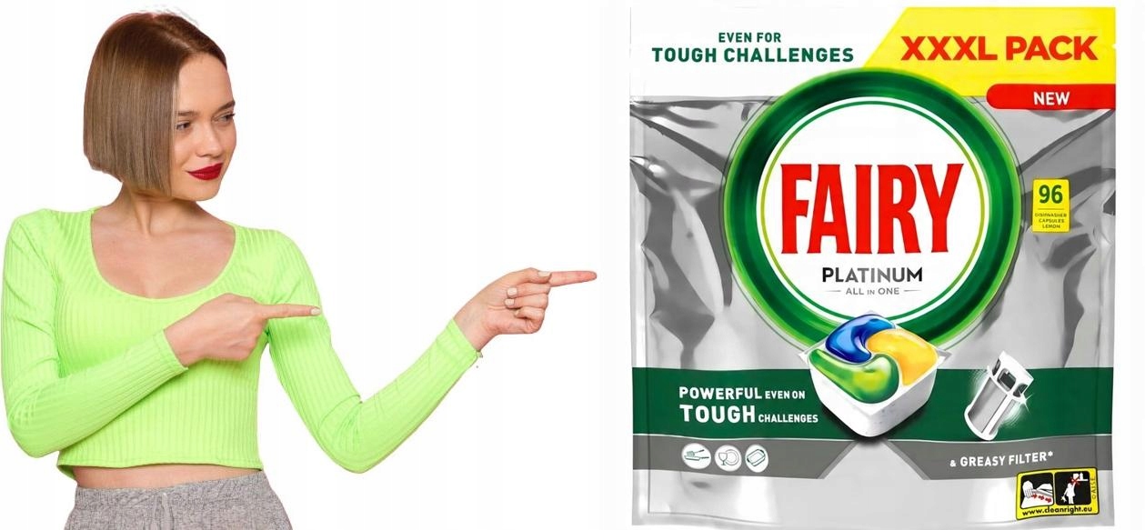 Levně Tablety do myčky nádobí Fairy Platinium [96] Lemon