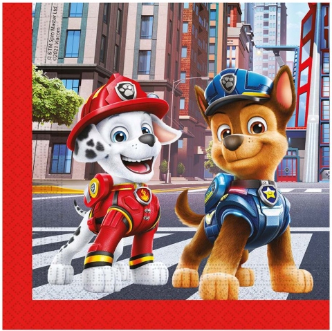 

Serwetki papierowe Paw Patrol Psi patrol 20 sztuk