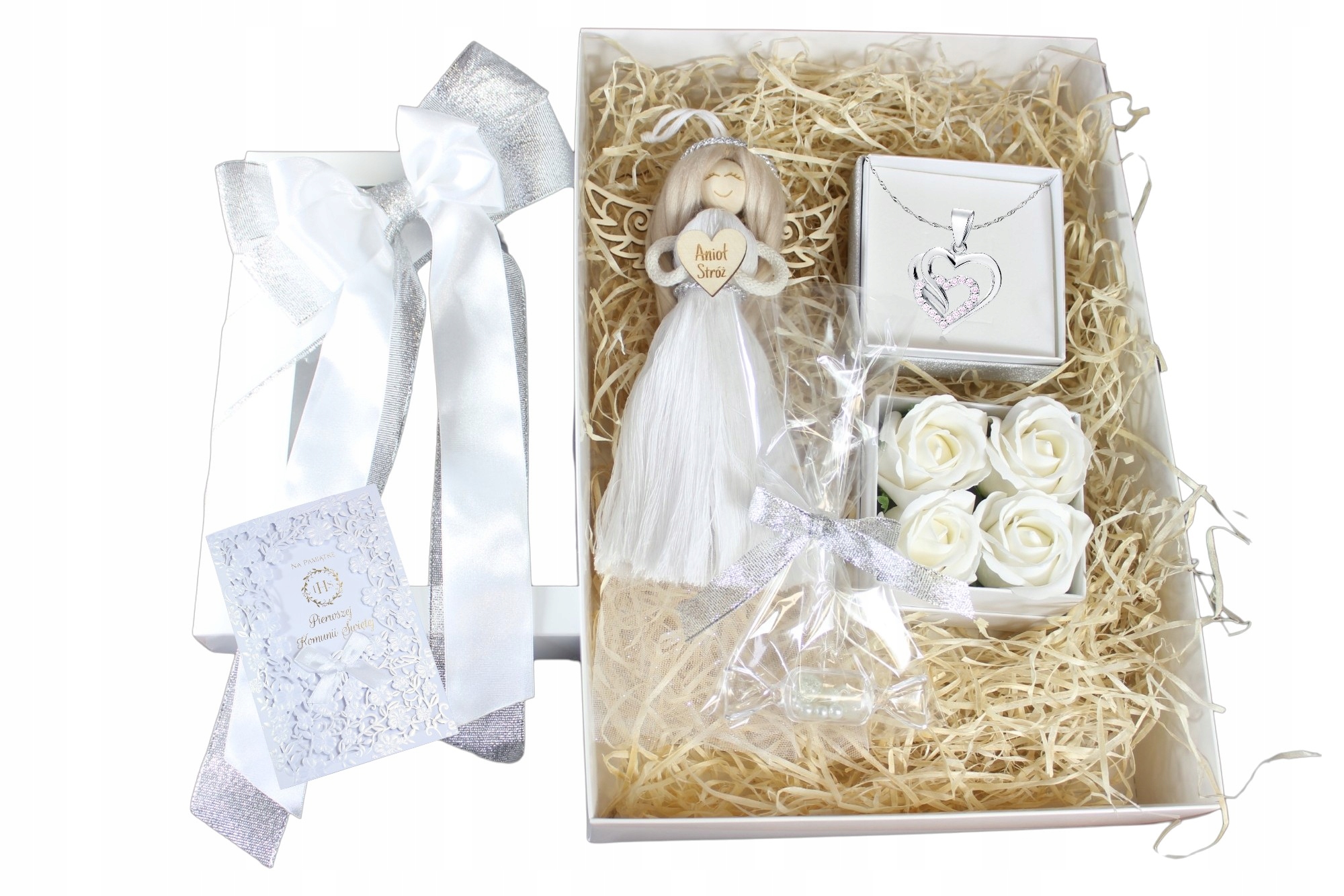 Dárková sada Památka prvního svatého přijímání stříbrný komplet pr 925