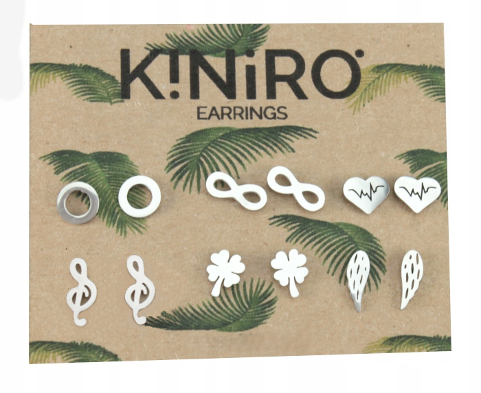 

Kolczyki stal chirurgiczna Złote 6 par