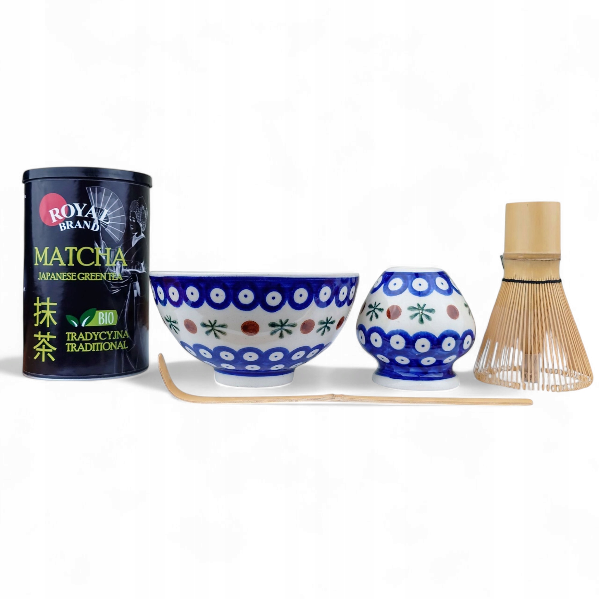 Japońska Tradycja Polska Ceramika – Zestaw do parzenia Matcha z Bolesławcem