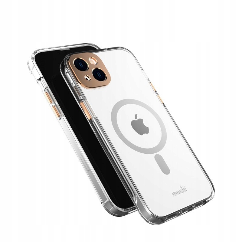 Moshi iGlaze MagSafe Obal pre iPhone 14 Plus (Sunset Gold)