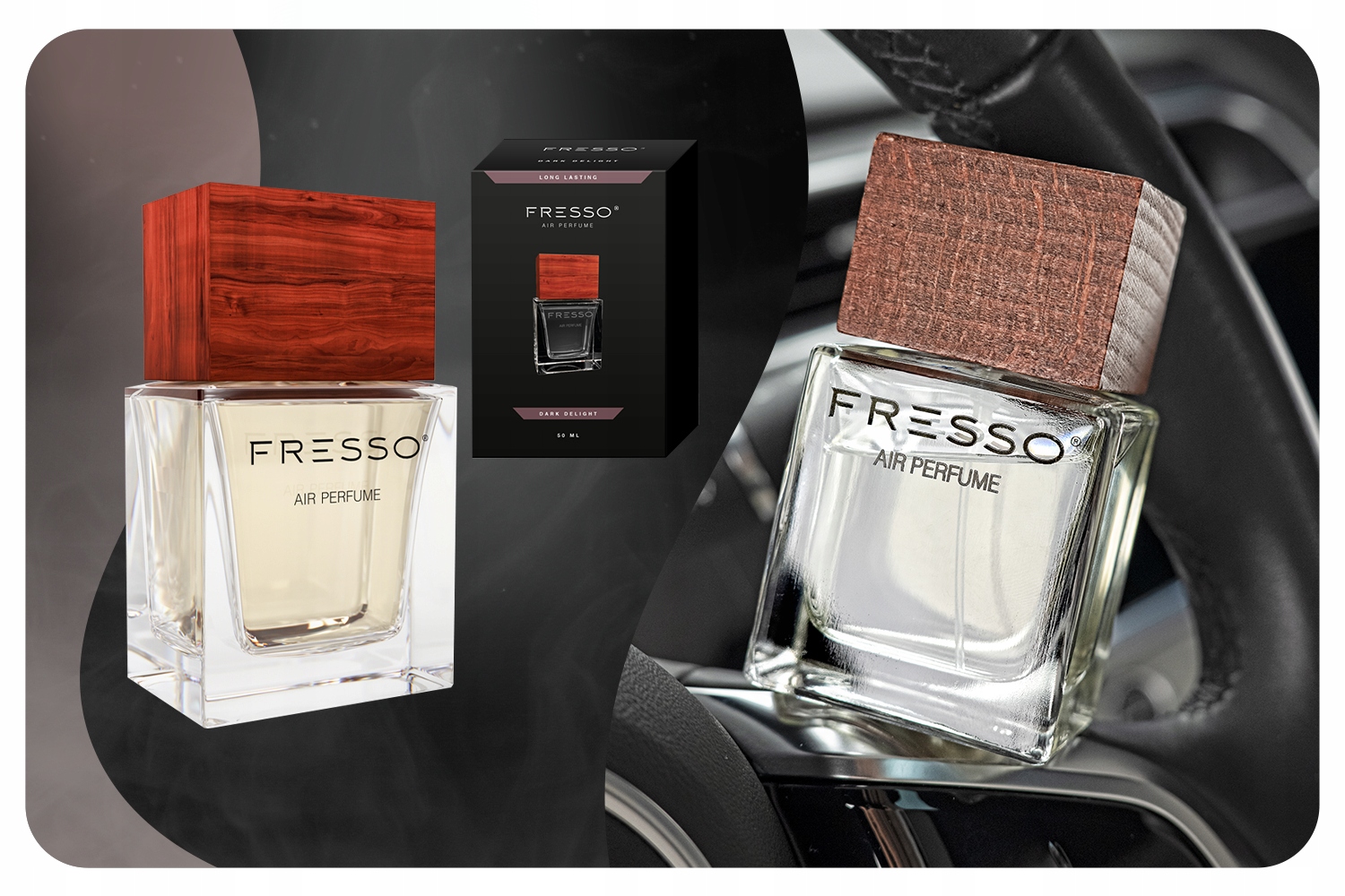 FRESSO Dark Delight PERFUMY SAMOCHODOWE zapach Rodzaj atomizery