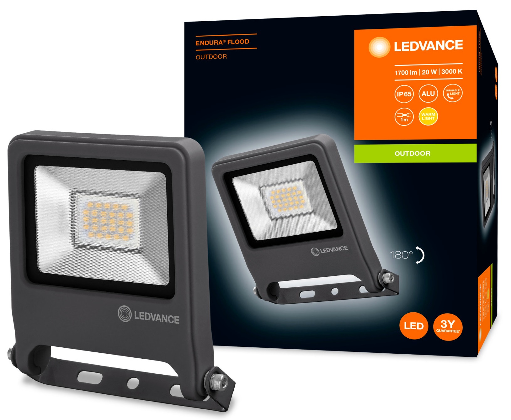 

Ledvance Endura lampa naświetlacz led 20W 3000K Dg
