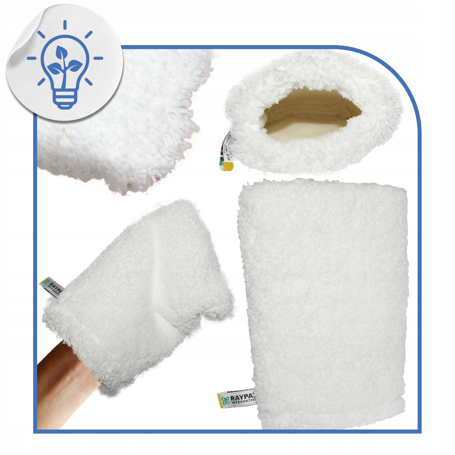 Levně Raypath Bílá rukavice Nova M 15x22 cm pro čištění a čištění na mokro