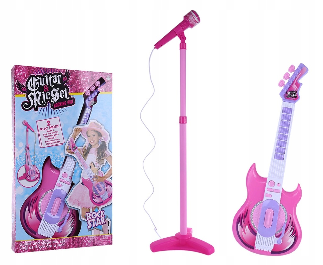 

Gitara Elektryczna Dla Dzieci Mikrofon Zestaw