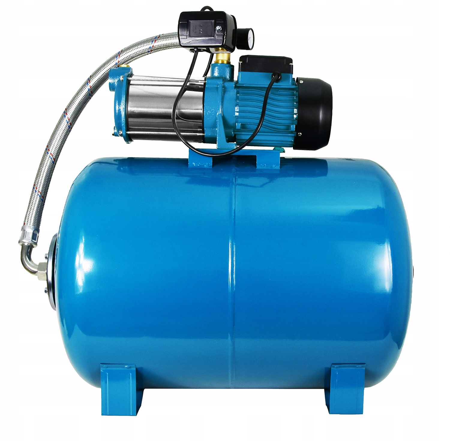 Hydrofor Do Wody 100L Pompa Hydroforowa Pełen Zestaw Zbiornik Wydajny Mh