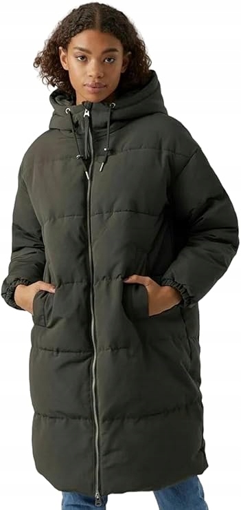 Vero Moda Dámská Zelená Péřová Bunda S Kapucí S 6BB