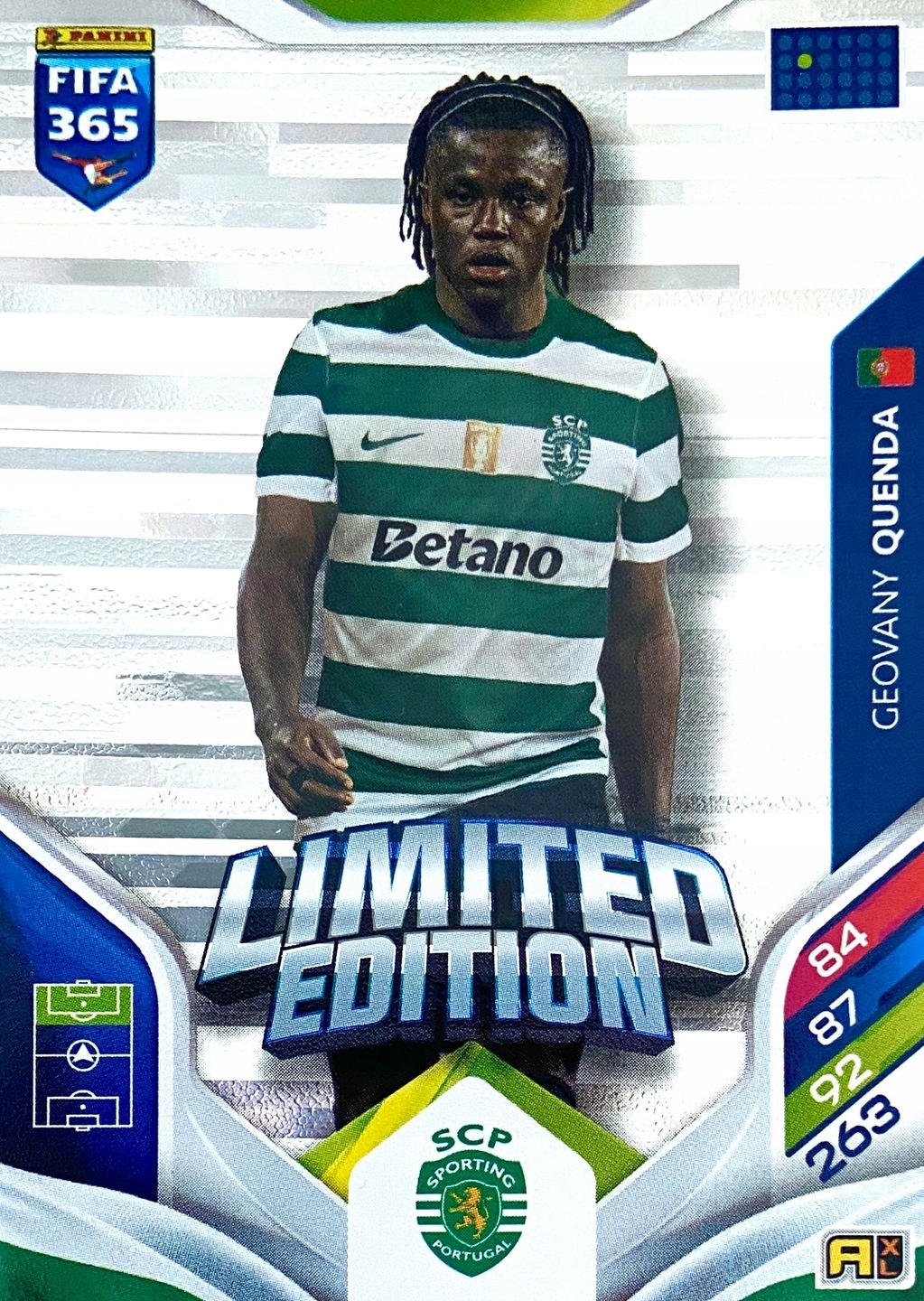 Panini Fifa 2026 Karta Limited Geovany Quenda (Sporting Clube de Portugal)