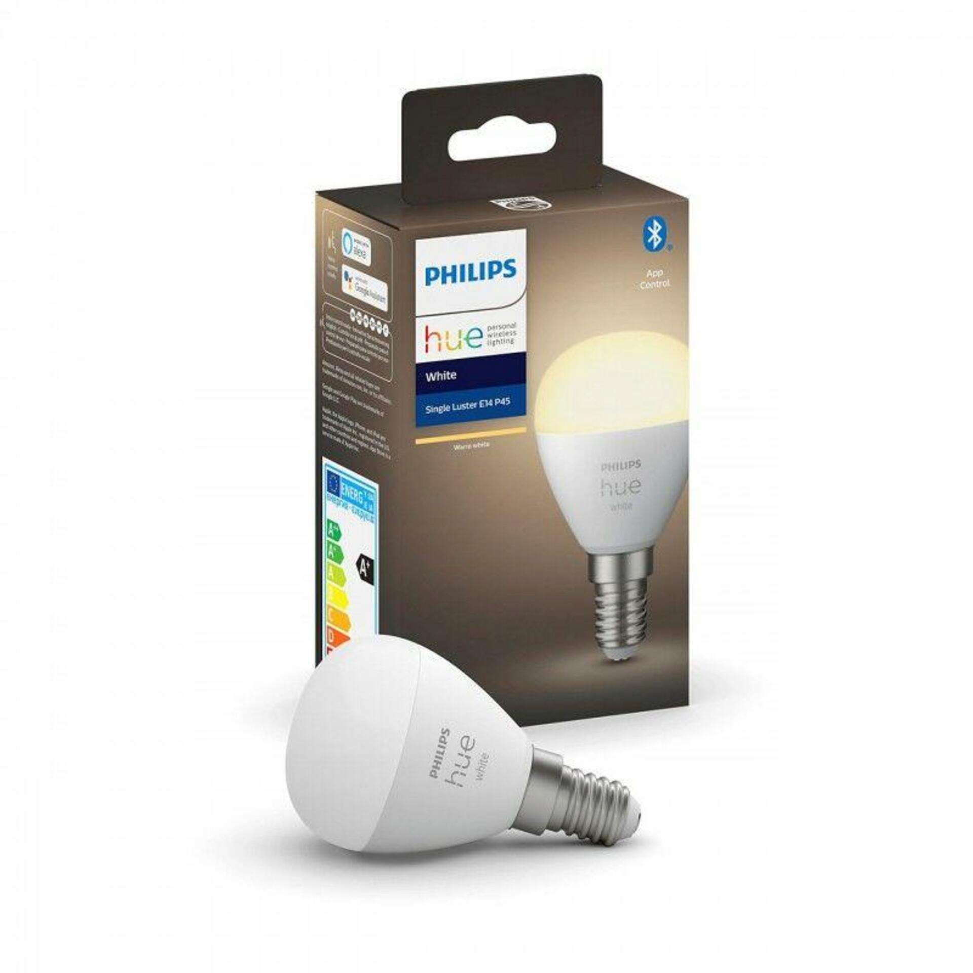 Philips Hue Led E14 P45 White Bluetooth 5,7W 470lm 2700K stmívatelná