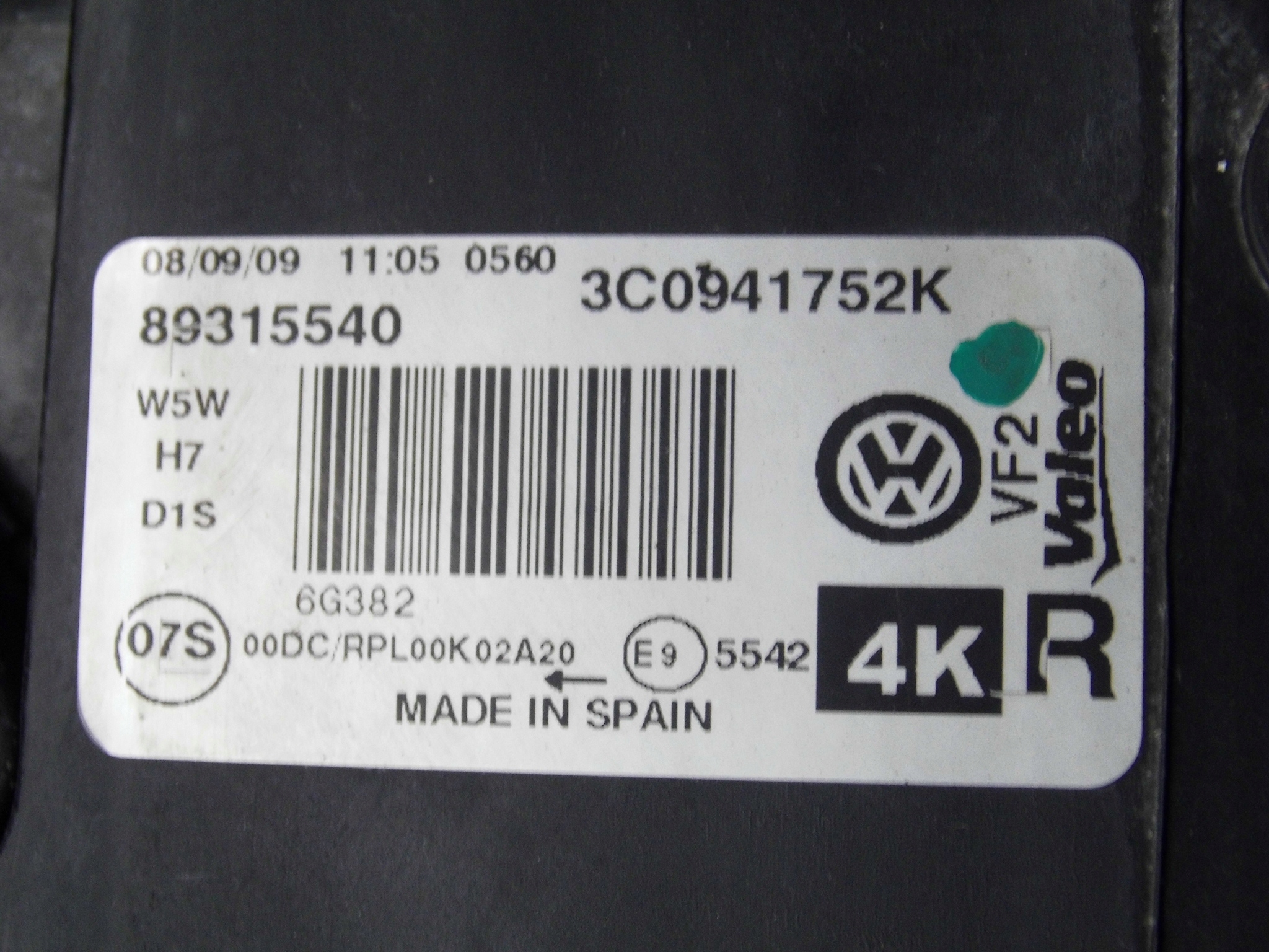 фары vw PASSAT B6 3C адаптивный европа оригинал