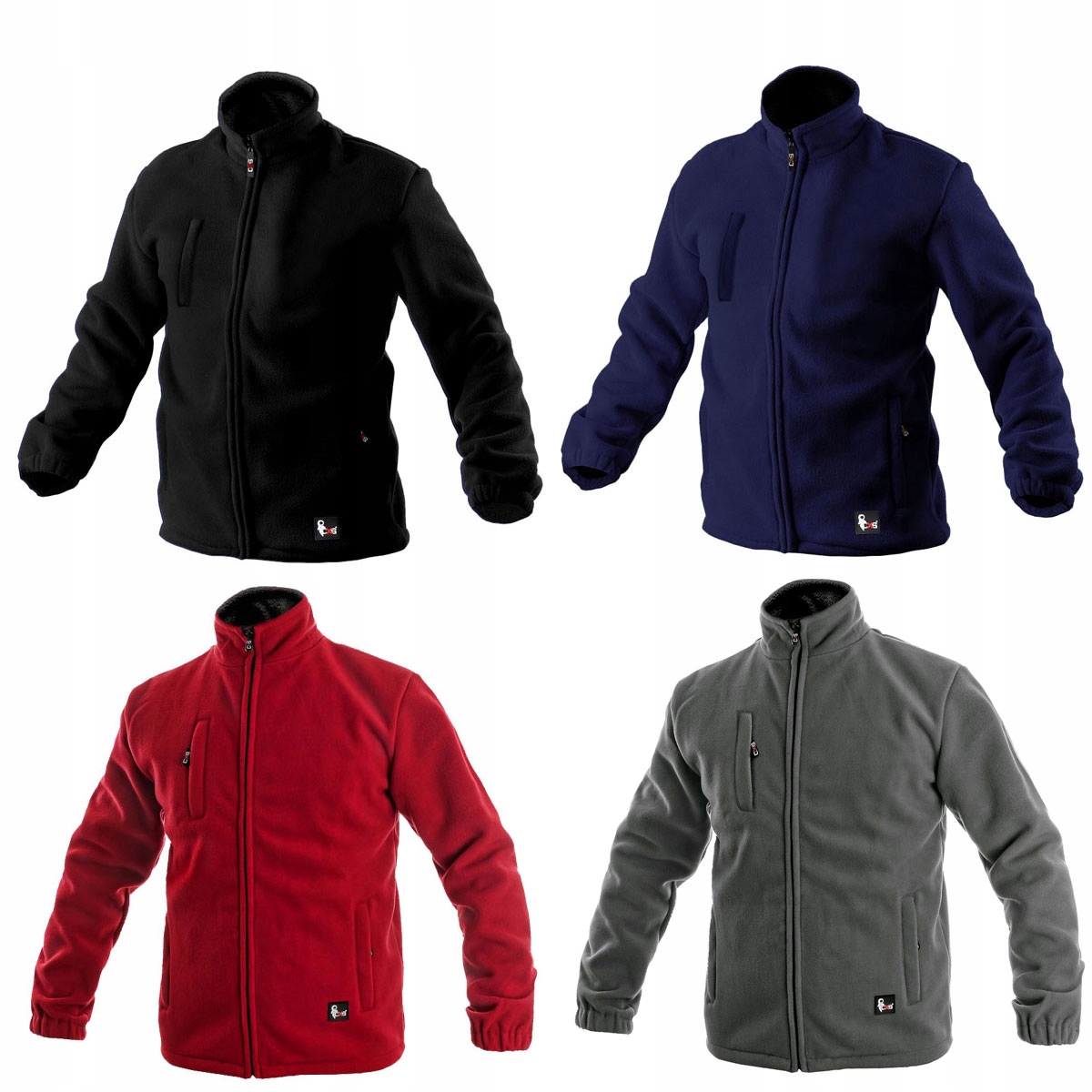 GRUBY CZARNY MĘSKI POLAR ROZPINANY 450g/m2 XXXL Marka inna