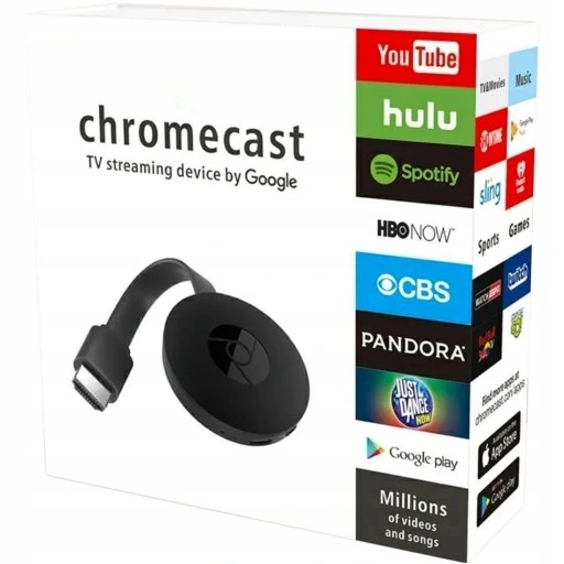 BEZPRZEWODOWY ADAPTER GOOGLE CHROMECAST WIFI HDMI MIRRORSCREEN 2W1 Marka bez marki
