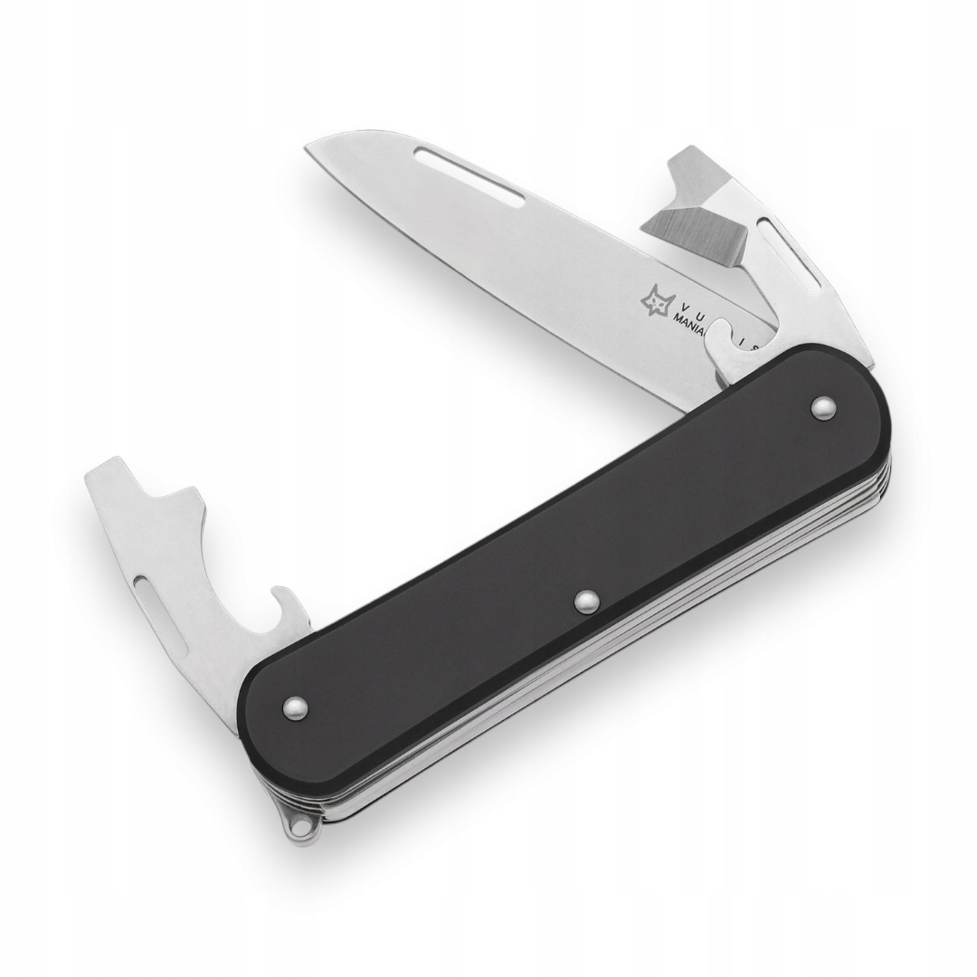 Nůž Fox Knives Vulpis N690 Black Anodized Aluminium 6 nástrojů/funkcí