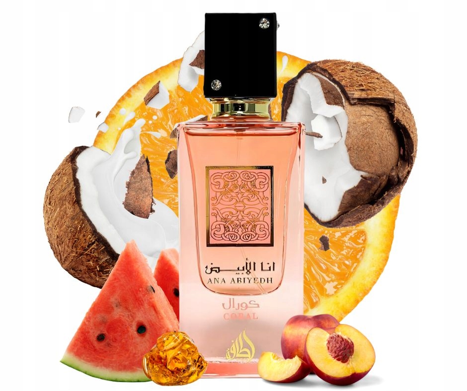 Lattafa Ana Abiyedh Coral Edp 60 ml perfumy damskie arabskie