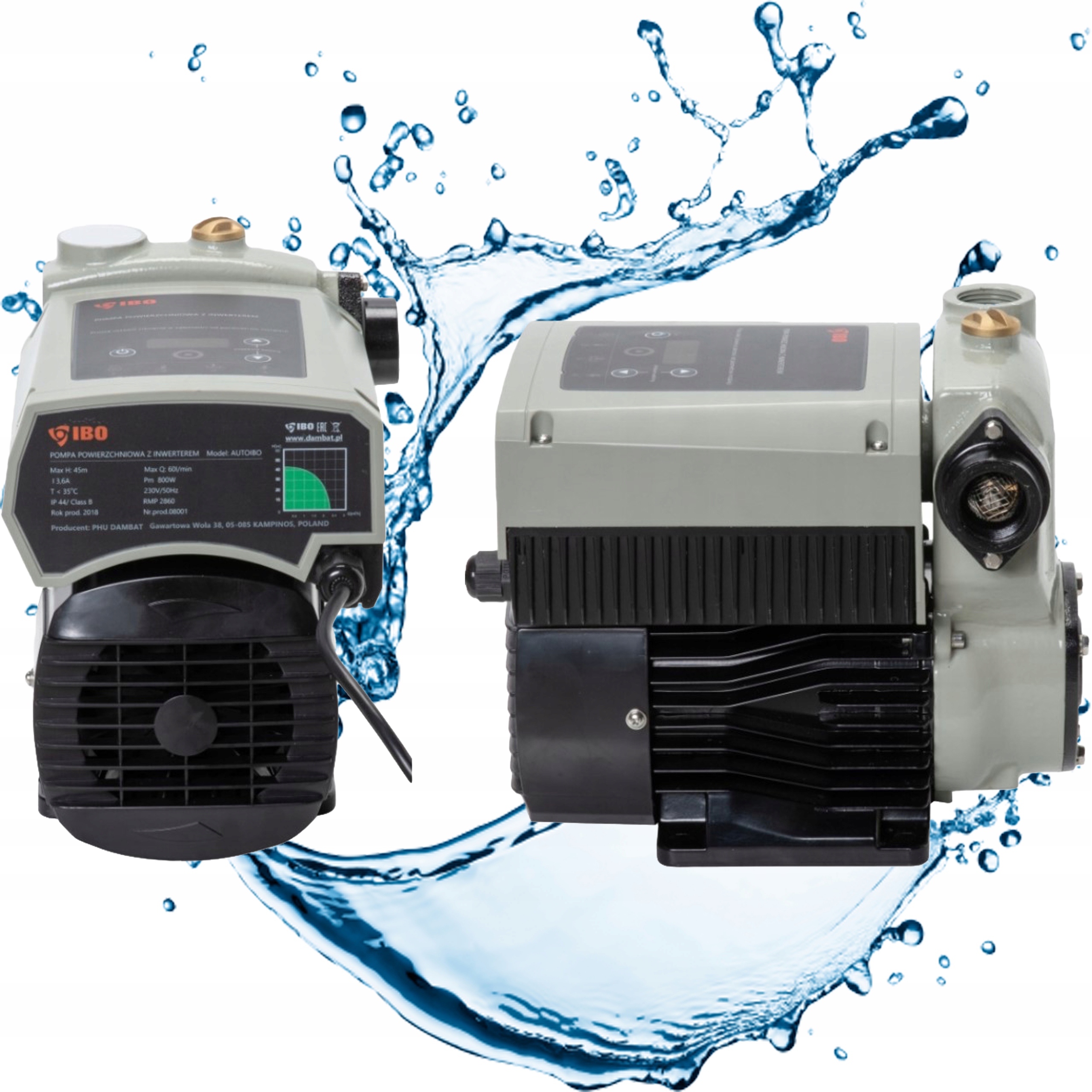 Pompa Auto Ibo Zestaw Hydroforowy 800W Mały Cichy