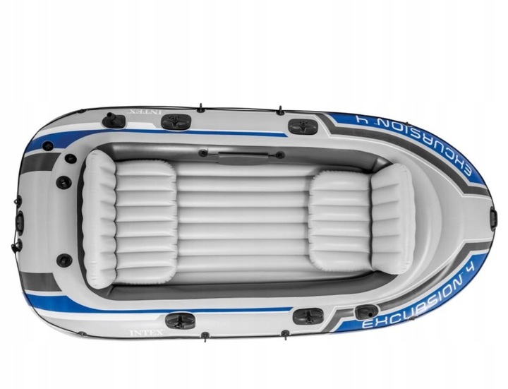 PONTON 4 OSOBOWY WĘDKARSKI INTEX WYGODNY DMUCHANY POMPKA + 2 WIOSŁA GRATIS Kod producenta 68324