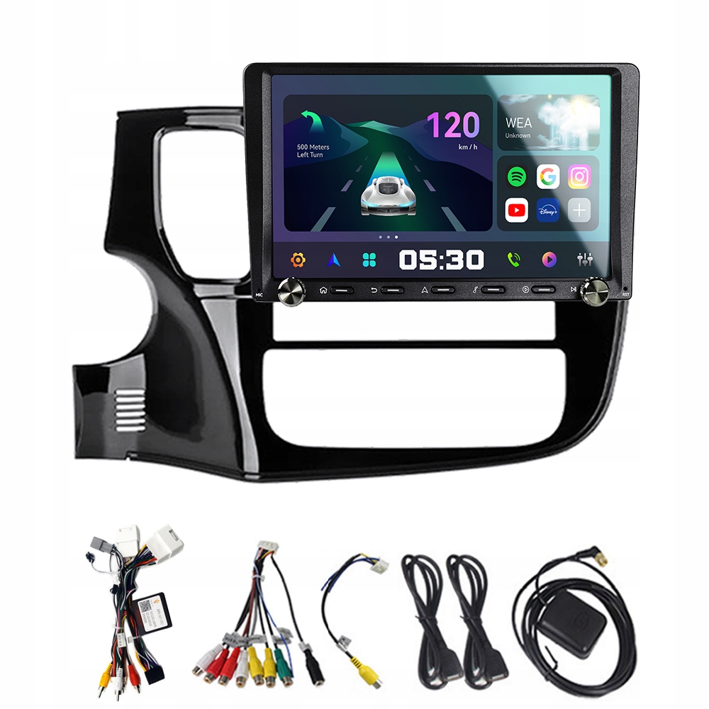 2Din Android 13 autorádio pro Mitsubishi Outlander 3 2012-2018 Rds Carplay