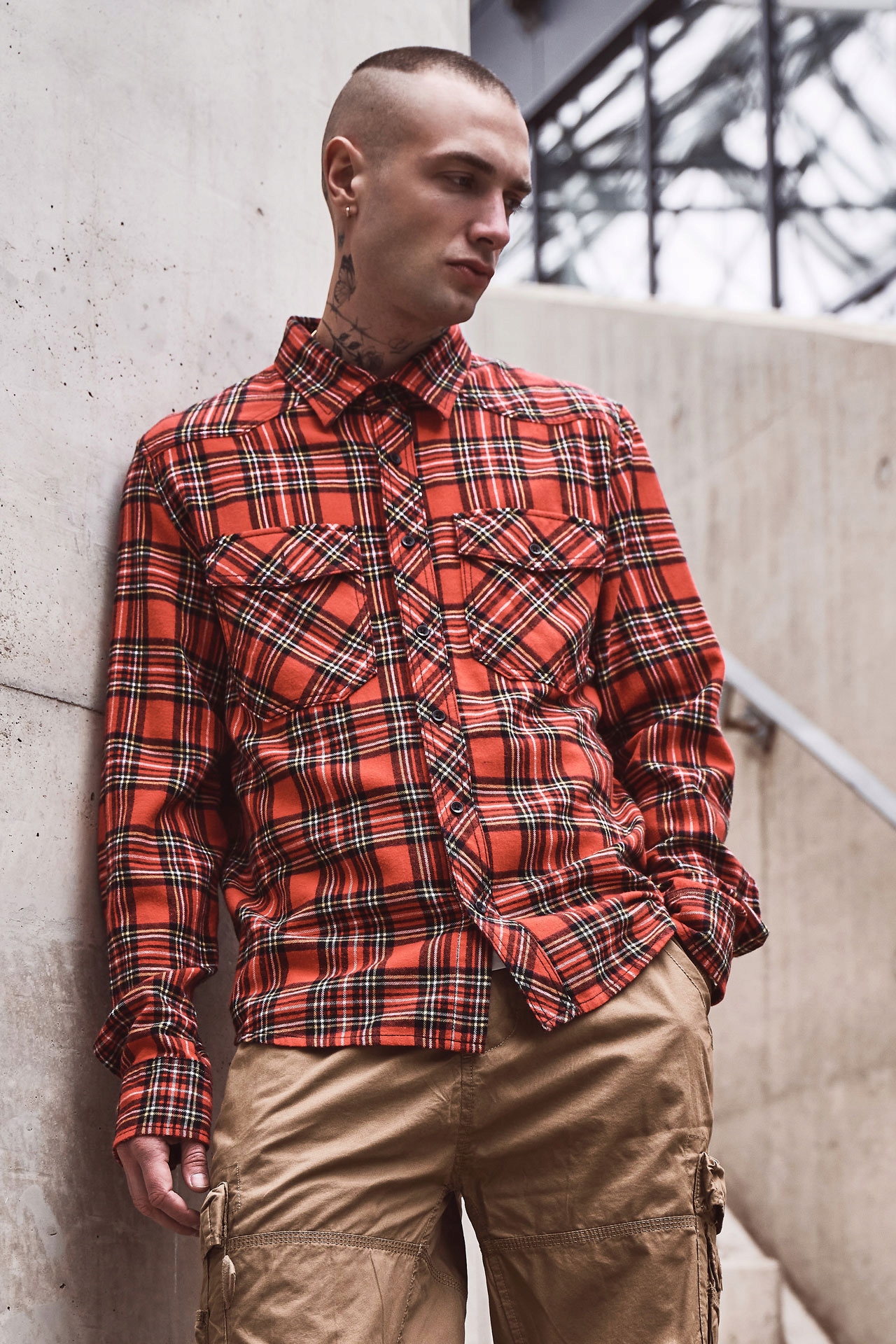 Koszula Brandit Checkshirt tartan M Rękaw długi rękaw