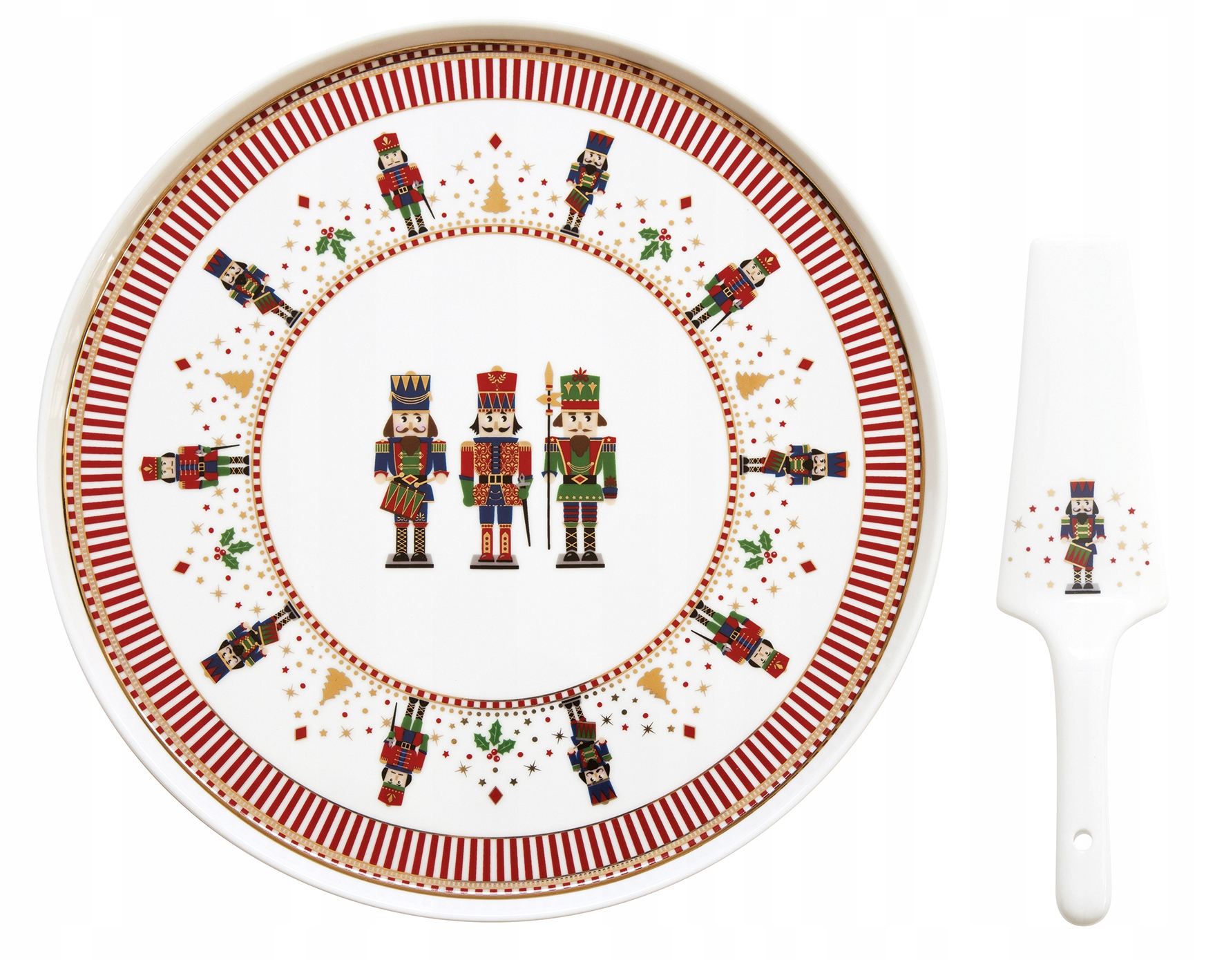 Patera S Lopatkou Na Tortu Vianočný Tanier Luskáčik