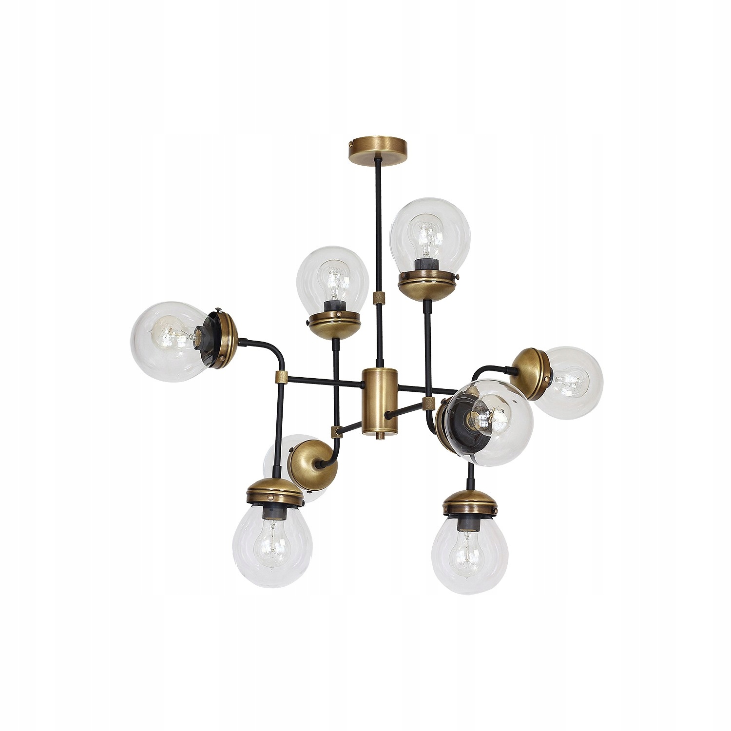 Stropní Svítidlo Luminex Hydro Vintage Retro Dekorativní 6831 Zlatá Černá