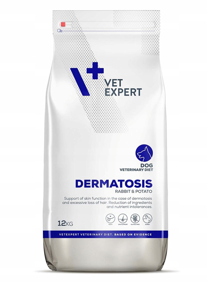 Levně 4T Vet Expert Dog Dermatosis Králík 12 kg suché krmivo hypoalergenní Psy