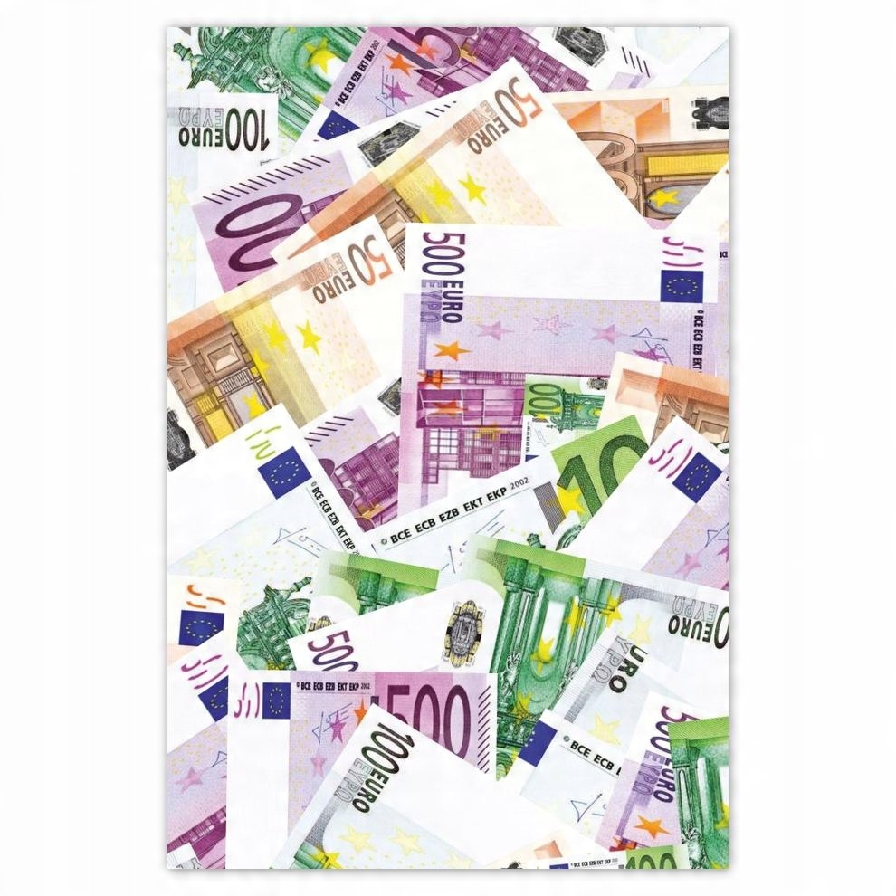 

Plakat 40x60 Dużo pieniędzy Kasa Euro