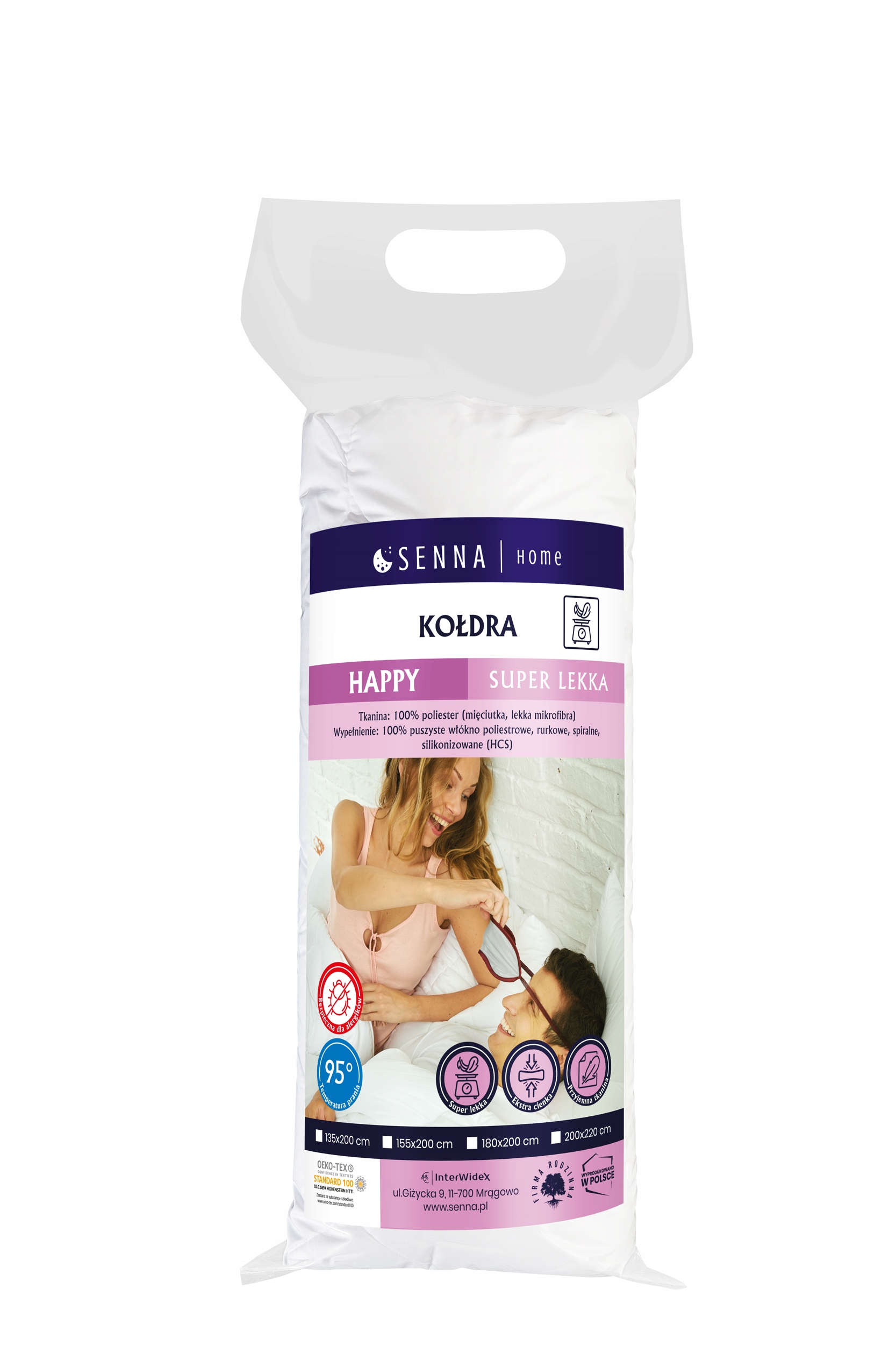 Kołdra letnia 135x200 Superlekka Inter- Widex