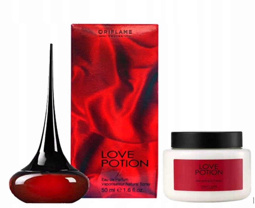 Oriflame Sada Love Potion parfém 50 ml tělový krém 250 ml vzorek Dárek