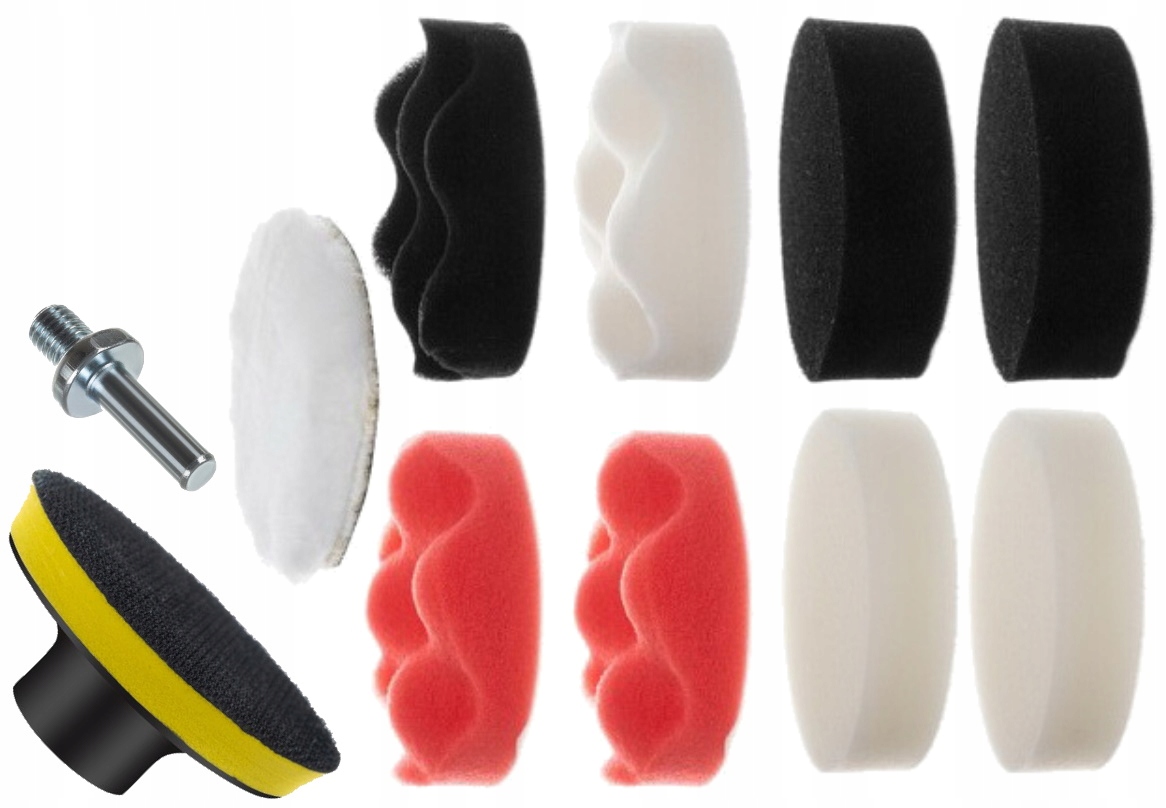 

Duży Zestaw Polerskich Gąbek Pad Na Wkrętarkę