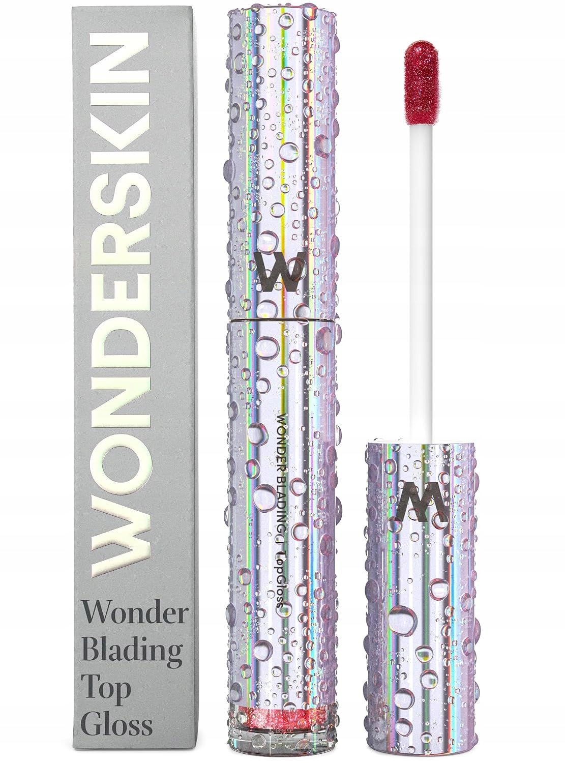 Wonderskin Blading Top Gloss Red Glitter
