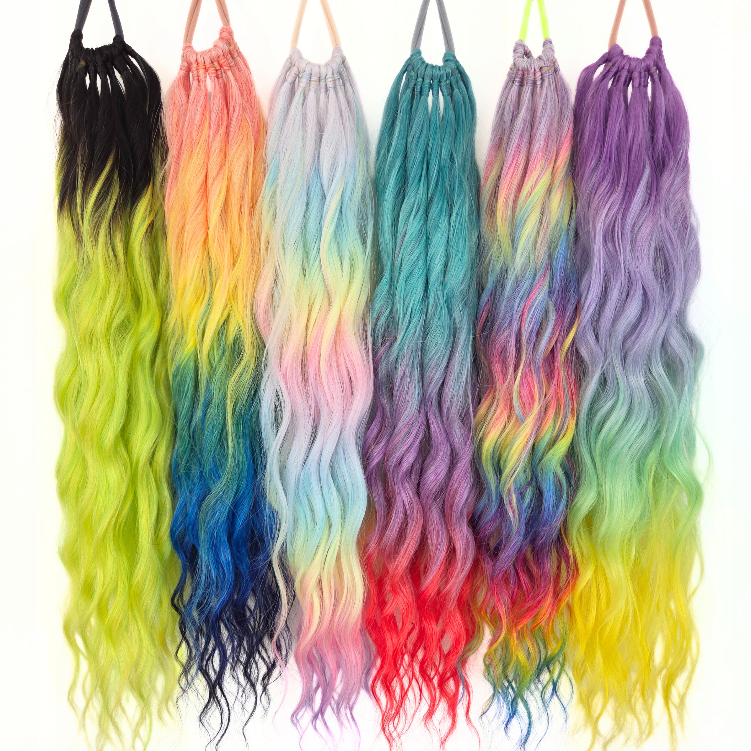 Koník připínací na gumičku s gumičkou příčesek dopňek do vlasů 55 cm (L)