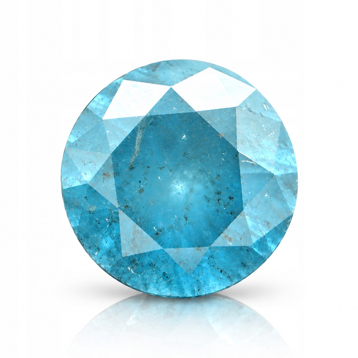 Přírodní diamant 0.20 ct Modrý Briliant I3 certifikát Wbd