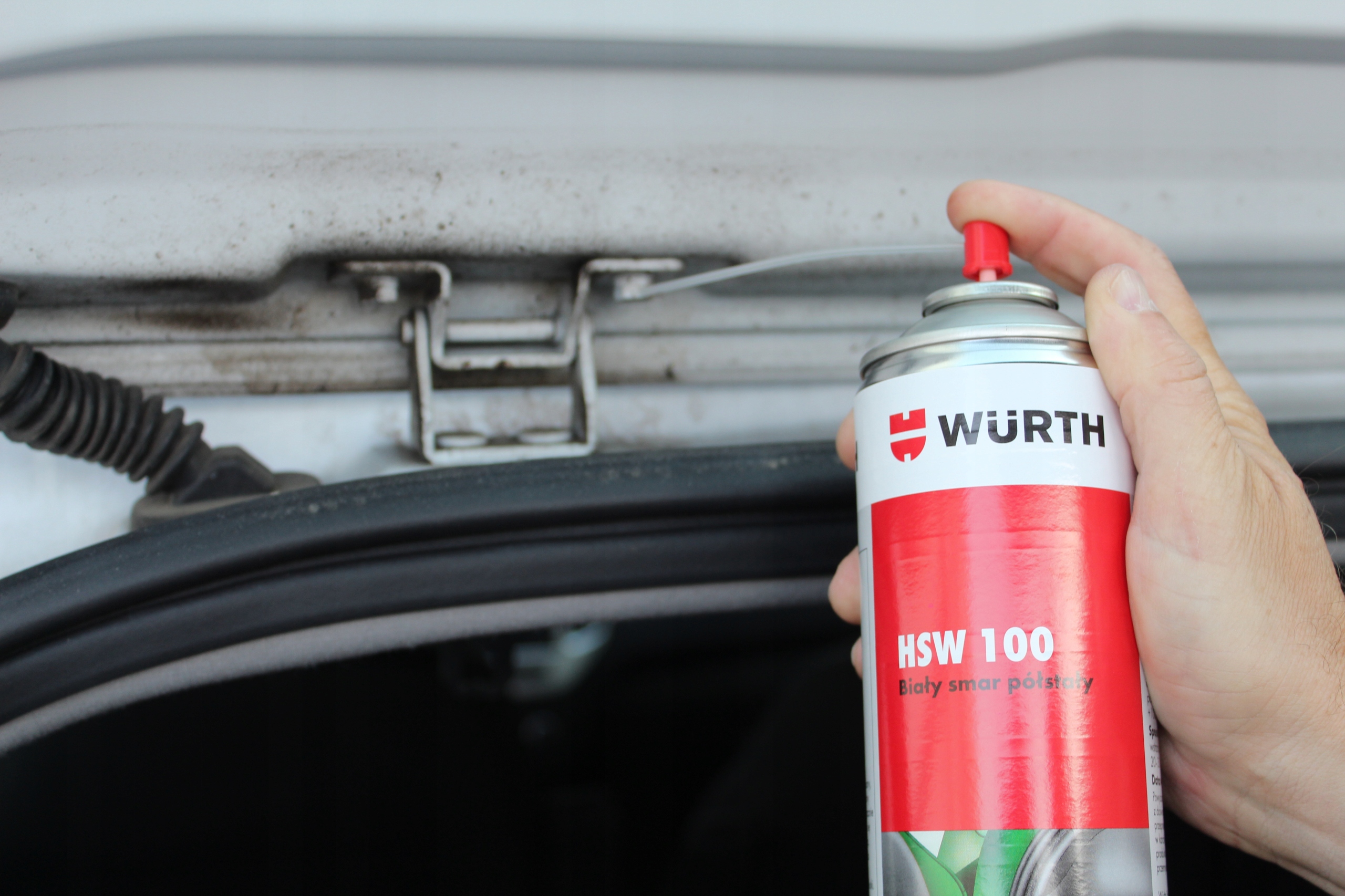 WURTH Biały smar HSW 100 do samochodu bramy garażu Producent Wurth