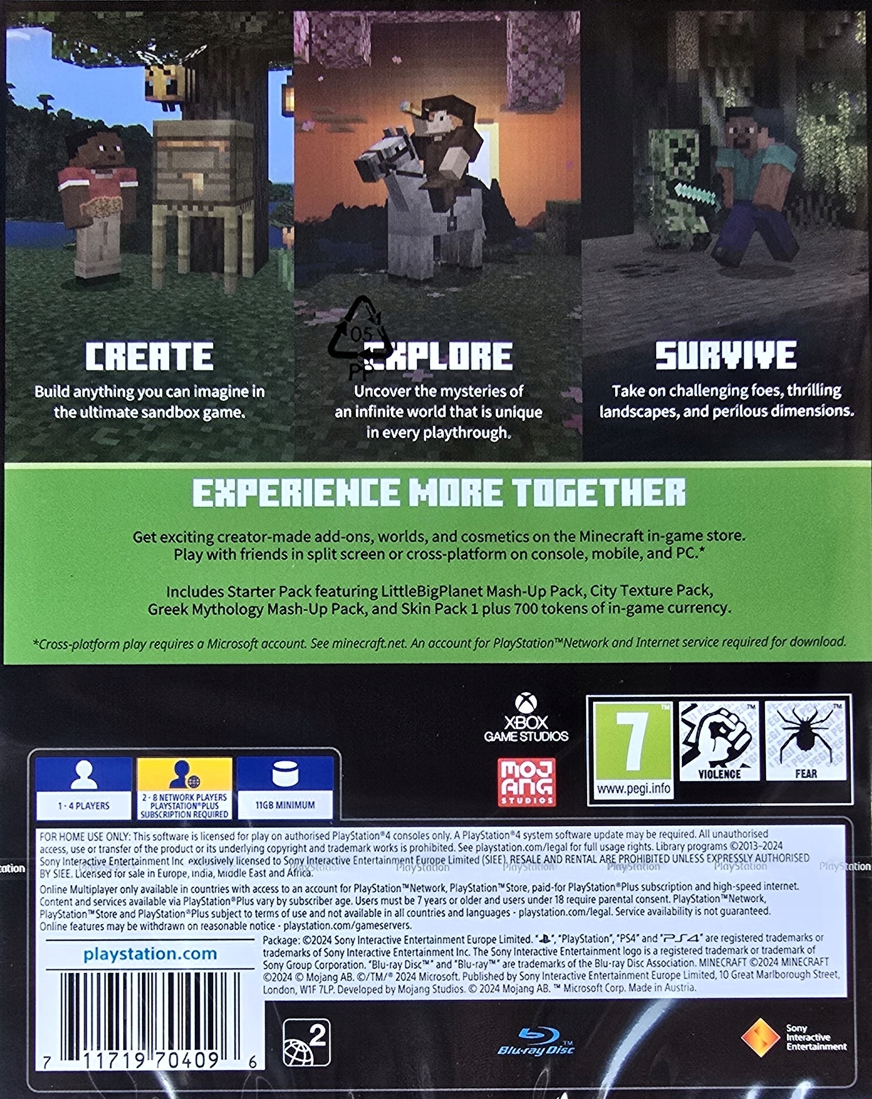 Playstation Minecraft Vr Box MINECRAFT BEDROCK EDITION