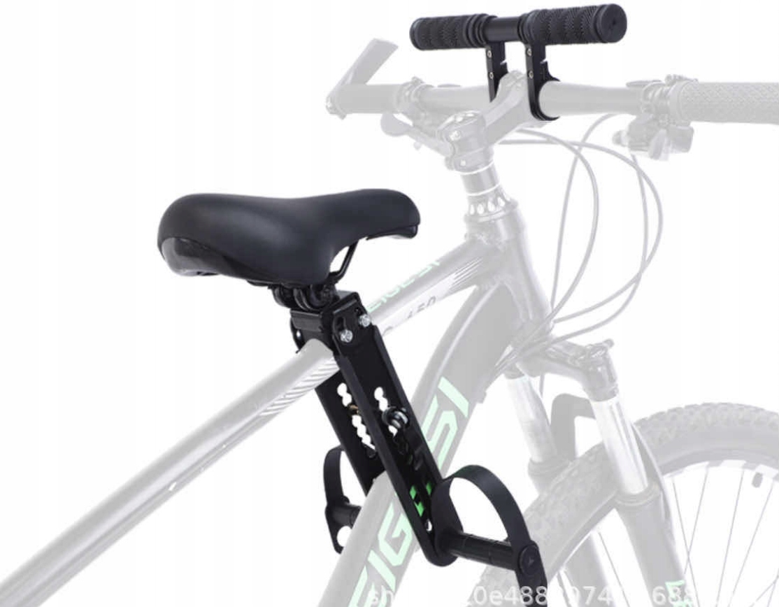 Siodełko Rowerowe Dla Dzieck Przednie Na Ramę Kierownica Siedzisko Zestaw