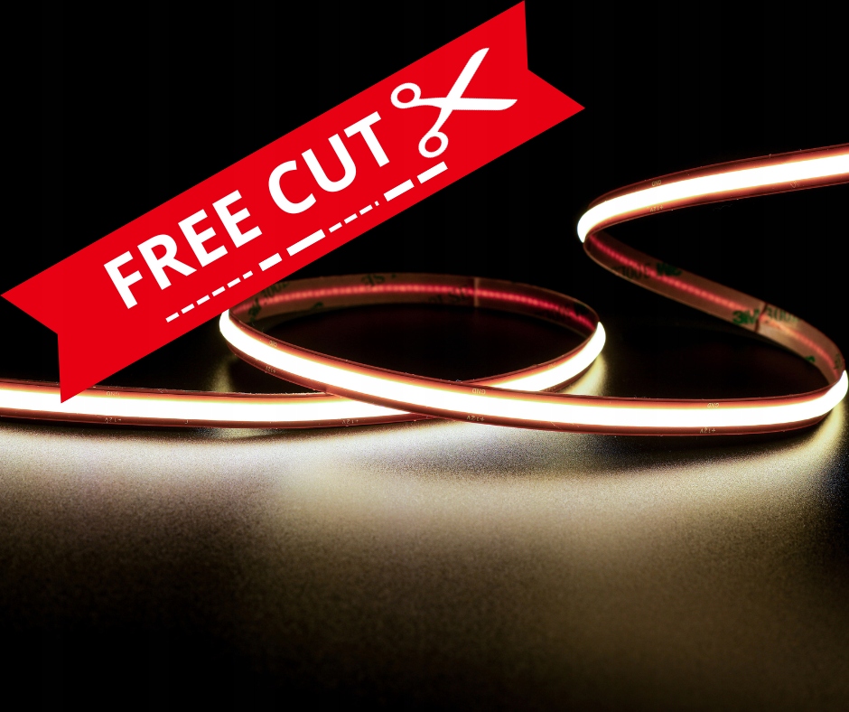 UQS-COB-13W-NW-12V-25m-FC: Freecut pásik, Cob Led, 13W, 528 čipov/m, C