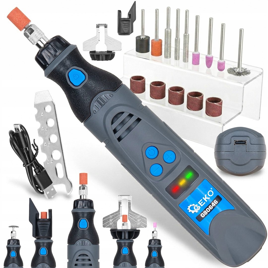 Mini akumulátorová bruska 3,6 V pro řetězy a čepele (10)