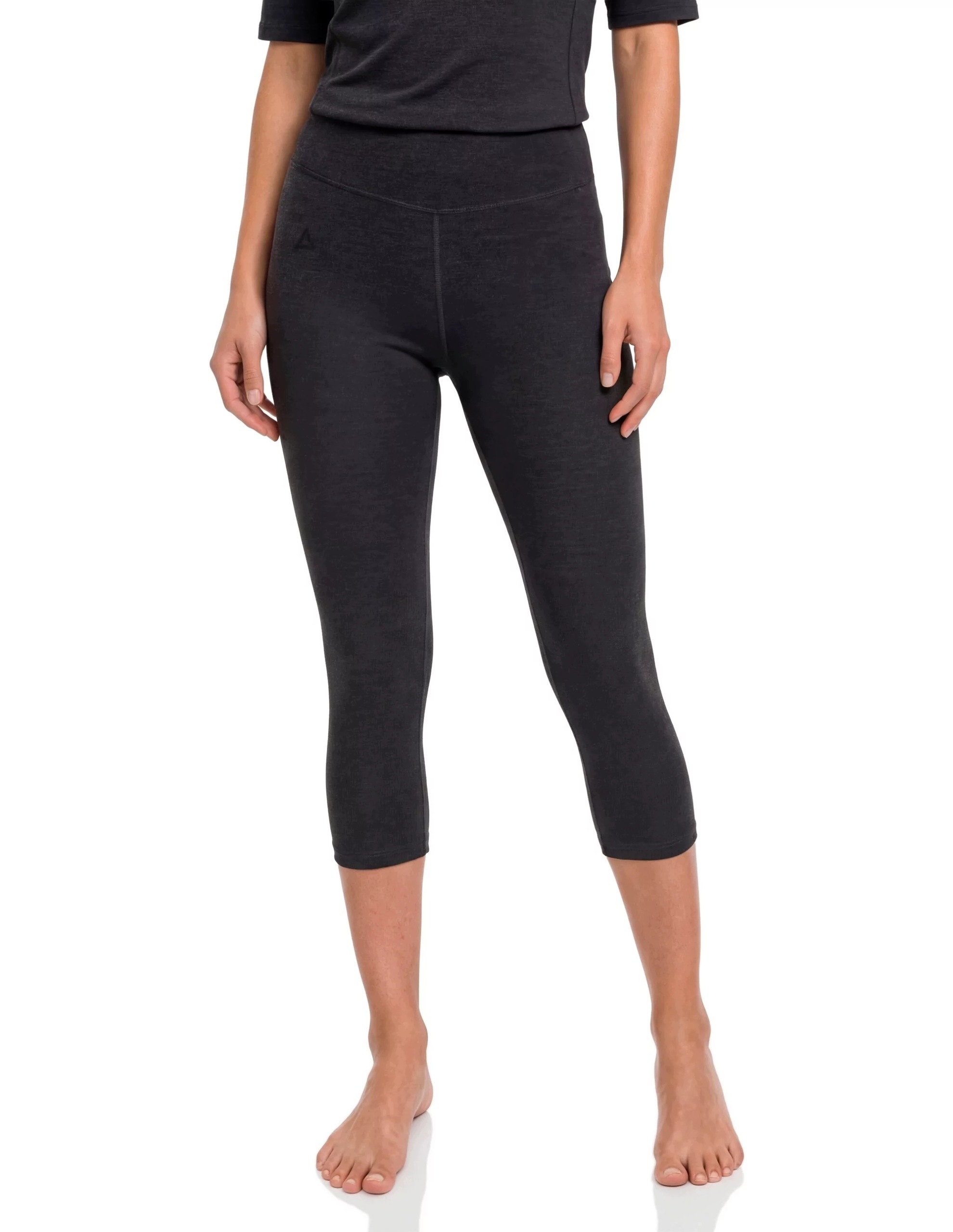 Legginsy termoaktywne 3/4 merino damskie Schöffel Luterra Czarny 38