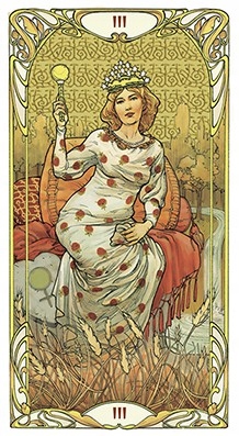 Golden Art Nouveau Tarot Liczba kart w talii 78