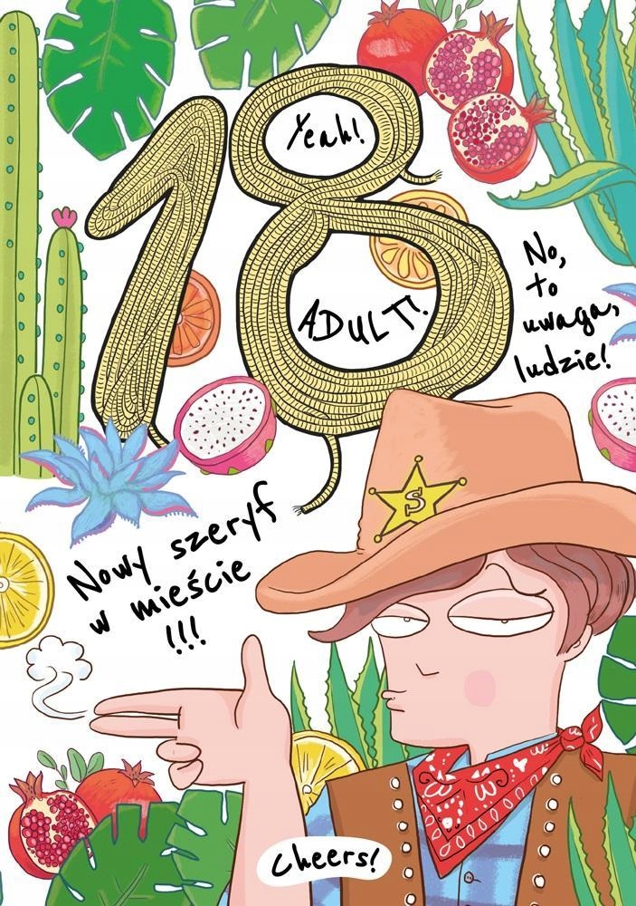 KARNET A5 URODZINY 18 - CHŁOPAK DZIKI ZACHÓD